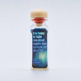 Match Stick Vials / Eleanor Roosevelt / sky blue matches