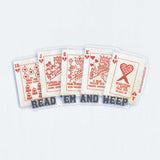 Read 'em and Weep / Book Themed Sticker