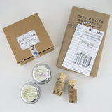 Mystery Box / Book, Candles, Tea set