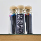 Match Stick Vials / Dante Alighieri / Rainbow Matches