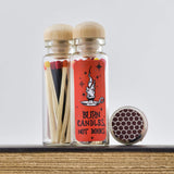Match Stick Vials / Burn Candles, Not Books / Red Orange Yellow Matches