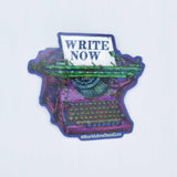 WRITE NOW! vinyl sticker