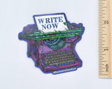 WRITE NOW! vinyl sticker