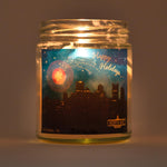 Stars over Pittsburgh / Holiday Wish luminary candle