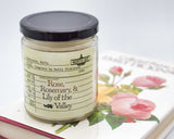 Candle of the Month / Rose, Rosemary, & Lily of the Valley, inspired by Emily Dickinson
