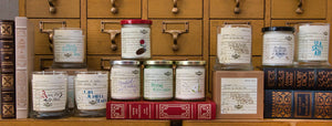 Unique book candles to decorate your cozy home library. These antiquarian book candles come from our Banned Books Collection and our Candle Library -- both book candle collections inspired by classic literature. Unique stocking stuffer for a bookworm!