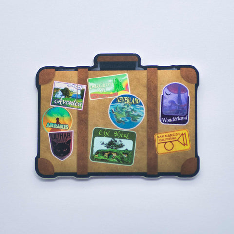 Well Read Traveler Suitcase / Bookish Vinyl Sticker