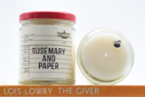 Candle of the Month / Rosemary and Paper / inspired by The Giver