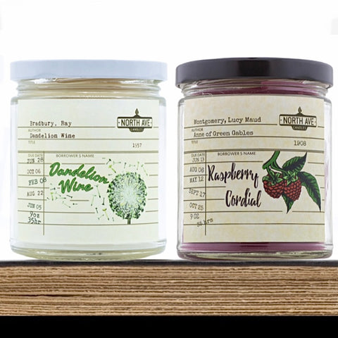 May Candle Duo / Dandelion Wine + Raspberry Cordial