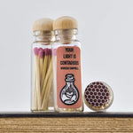 Match Stick Vials / Your Light is Contagious / Pink Matches