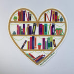 I Heart Books / bookish vinyl sticker