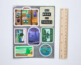 Have Book; Will Travel bookish vinyl sticker sheet